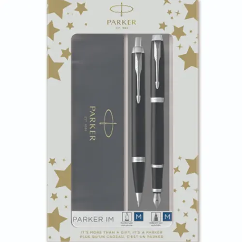 Комплект Parker IM Black CT, Химикалка и писалка