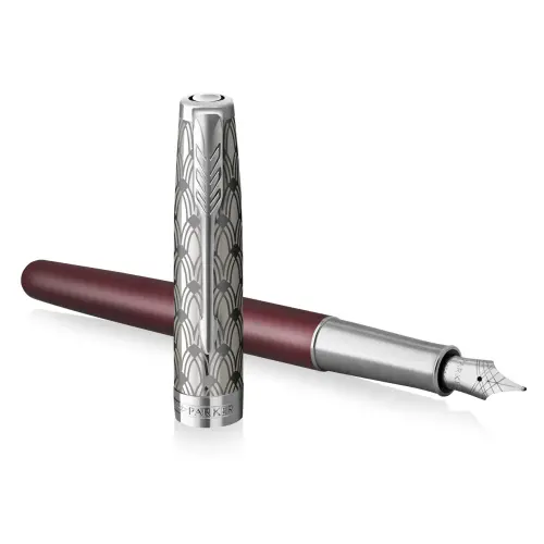 Писалка Parker Royal Sonnet Premium, червен/метал f